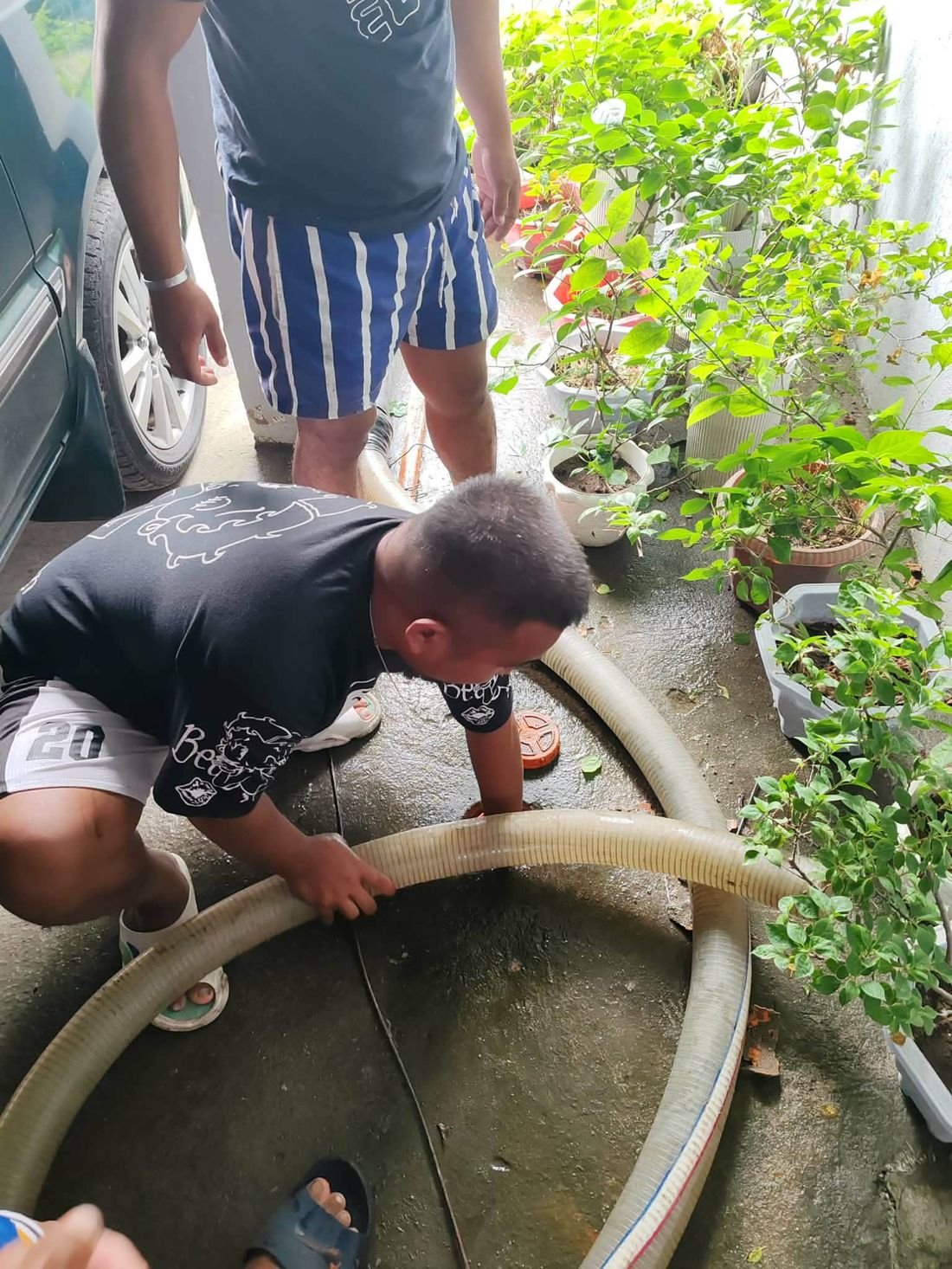 Residential siphoning service